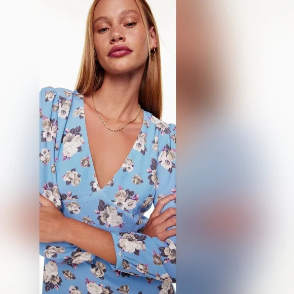 Aritzia Sunday Best Grayson Mini Floral Dress, Size 6, EUC - Picture 4 of 13